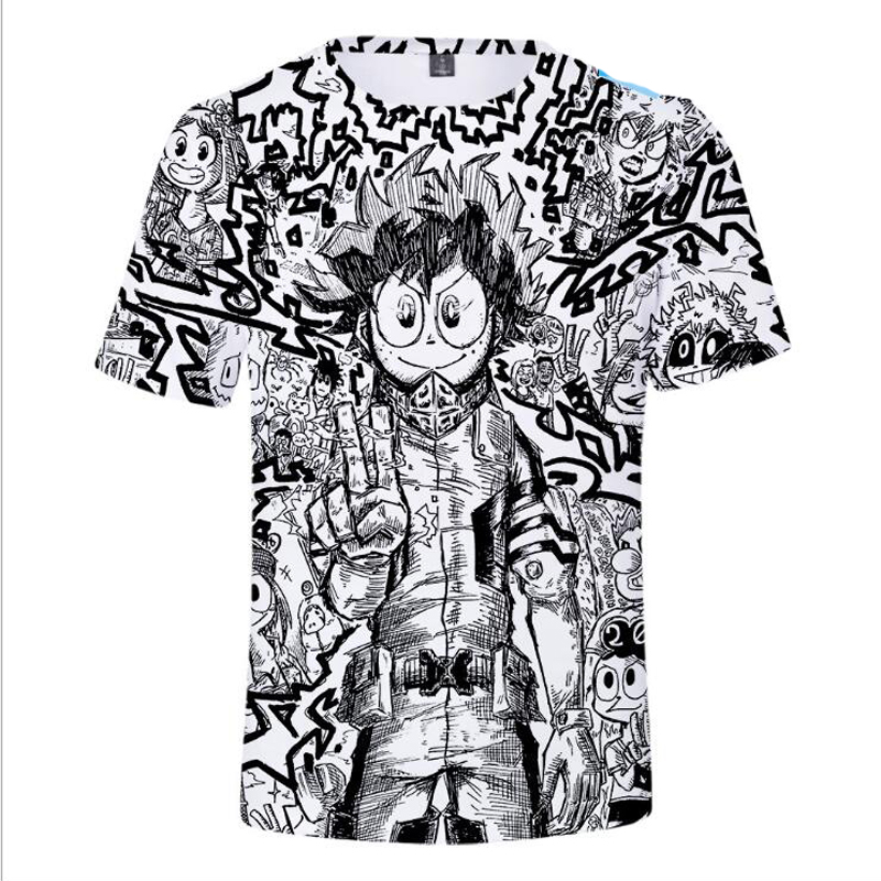 

Boku No Hero Academia 3D Print Kids T Shirt Boys Girls Short Sleeve Children's T-shirt Anime My Hero Academia Cosplay Costumes, 002