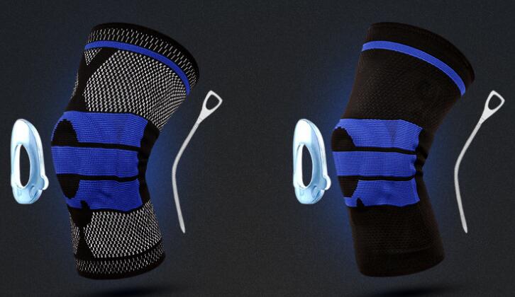 

Good protect men women Design Fitness exercise kneepad silicone spring kneepad knee support riding kneepad Basketball Sports Soccer football, Only one 04