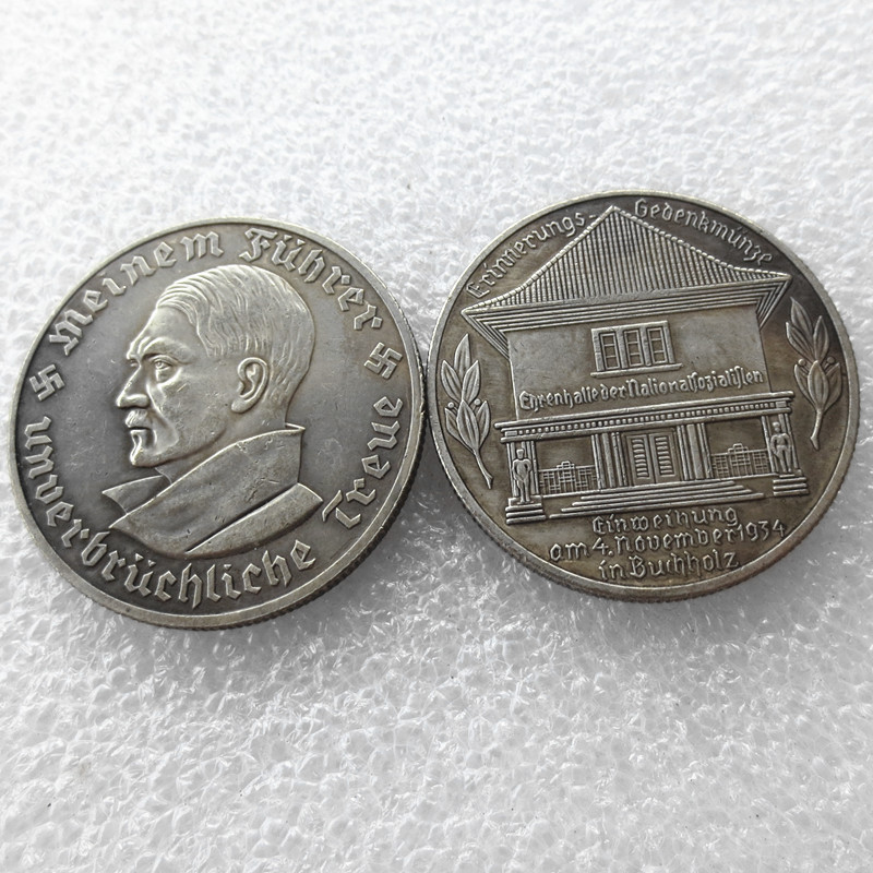 

H(15)Germany Commemorative Coins 1934 Copy Coins Brass Craft Ornaments