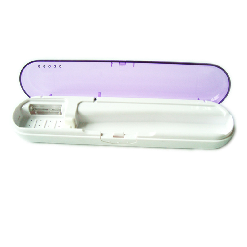 

2 In1 UV Disinfection Toothbrush Box Toothbrush Head Sterilizer Portable Case Power By Battery For Household Travel