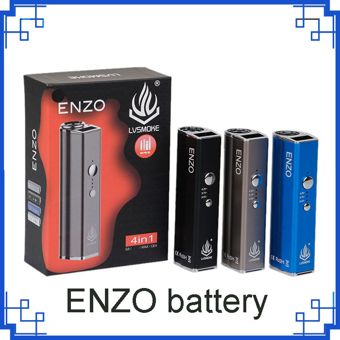

Original LVSMOKE ENZO Box Mod 450mAh Variable Voltage Vape Battery For Thick Oil Wax Dry Herb Cartridges Tank 0266289