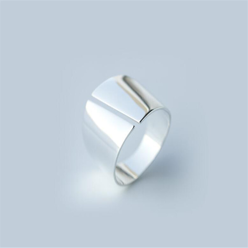 Nouveau Authentique Argent Sterling 925 Large Doigt Femmes Ouverture Réglable Anneau