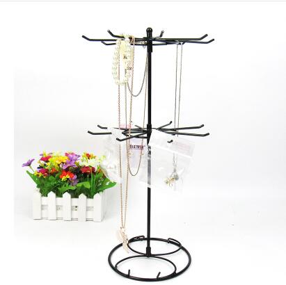 

41cm 3style Rotary Jewelry Display Stand Holder Earring Display Iron Frame Necklace Holder Accessories Base Storage Dro 1pc C173