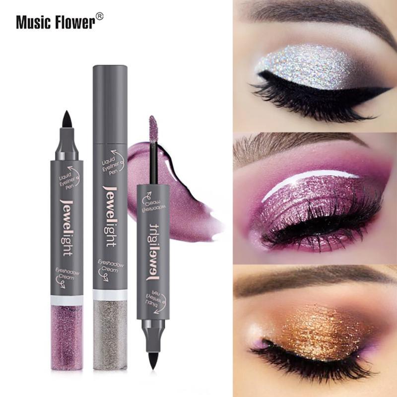 

Music Flower Gemstone Low-Light-Level Liquid Eyeliner Pearly Lustre Liquid Eye Shadow Waterproof M6006