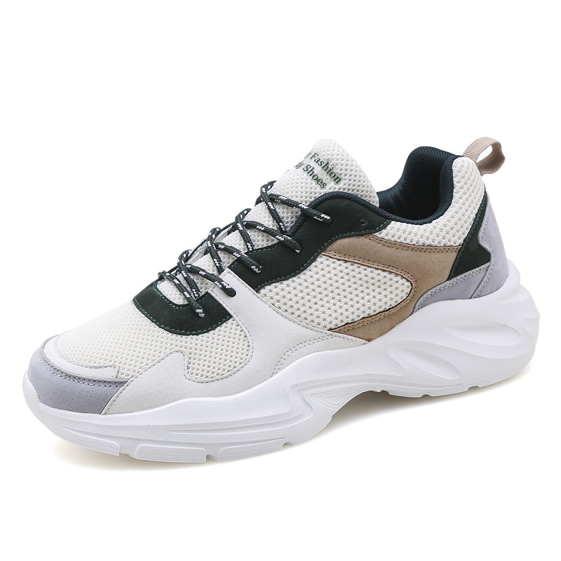 

Hot Sale New Sneakers Breathable Increasing Laceup Men Fashion Mesh Outdoor Men Casual Shoes Lightweight Summer Men Sport Shoes, Black