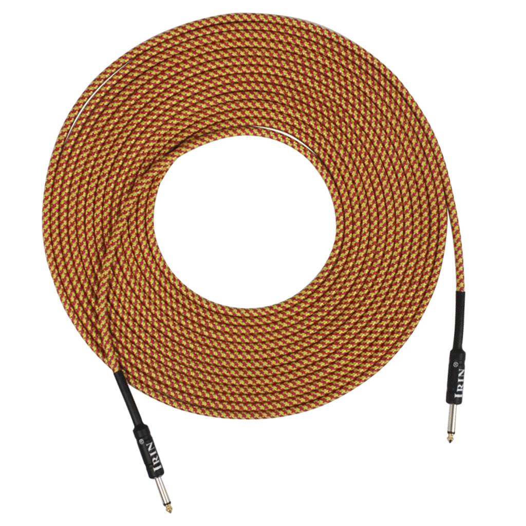 

Practical 6.35mm Plug Guitars Bass Amp Lead Connecting Cable Cord Wire 10m/32.8ft