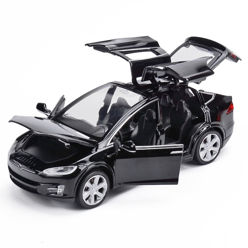 Moulages 1:32 Tesla X90 Alliage Voiture Modèle véhicules Tirez voiture jouet /& lumière sonore