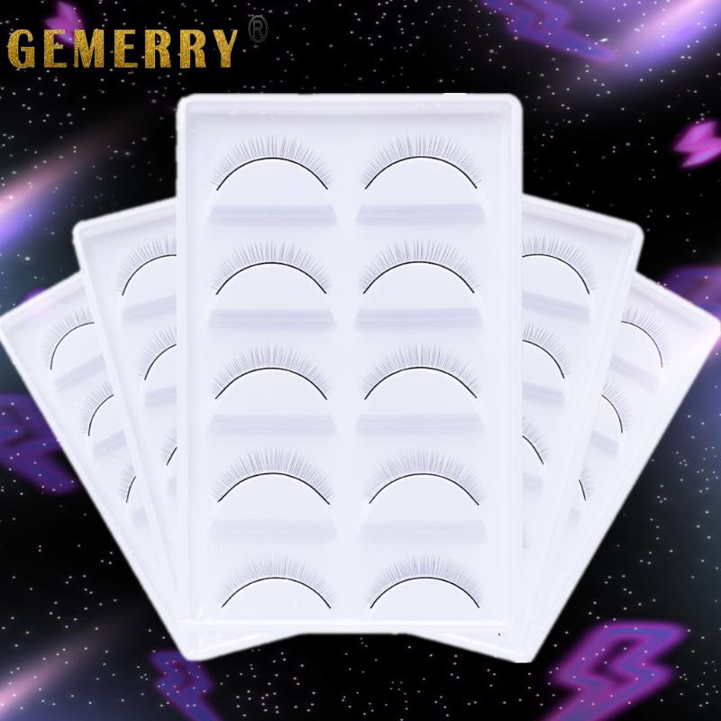 

50Pair Beginner Practice Lashes False Eyelash Extension Mink Makeup Training Lashes for Full Strip Eyelashes Exercise Eye Beauty