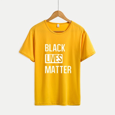 

BLACK LIVES MATTER T-shirts Womens New Arrival Short Sleeve T-shirts Mens Letter Print Tops Womens 2020 New Casual Outsoorwears Oversize, Yellow