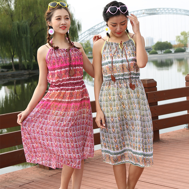

New conjoined skirt conservative Sanjiantaobijini fashion hot spring beach swimsuit