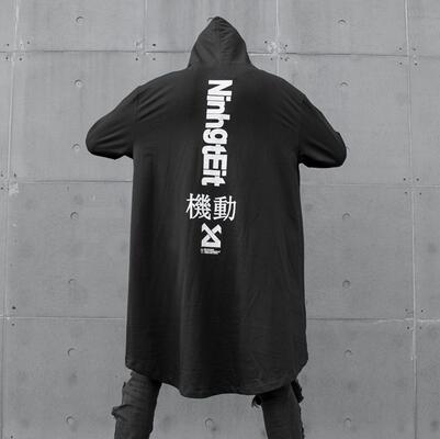 

Autumn Men Harajuku Hip Hop Coats Male Jacket Oversize Long Hoodie Cotton Fashion Swag Coat And Jacket US Size, Black