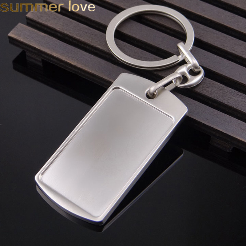

Blank DIY Custom Engraved Personalized Keychain Alloy Lovers Gift Keyring Creative Alloy Key Chain Wholesale Jewelry