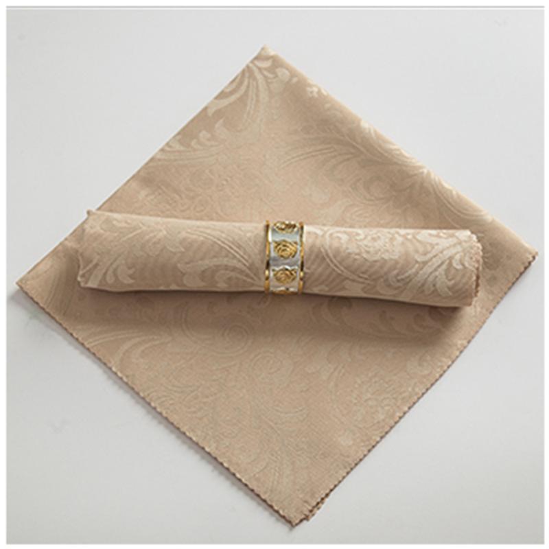 

10pcs/lot cloth flower napkin fabric polyester kitchen napkins dish towels for kitchen dinner napkins mariage