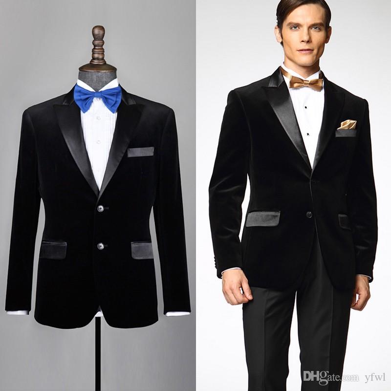 

Classic Velveteen tuxedos groom wedding men suits mens wedding suits tuxedo costumes de smoking pour hommes men(Jacket+Pants+Tie) 280, Same as image