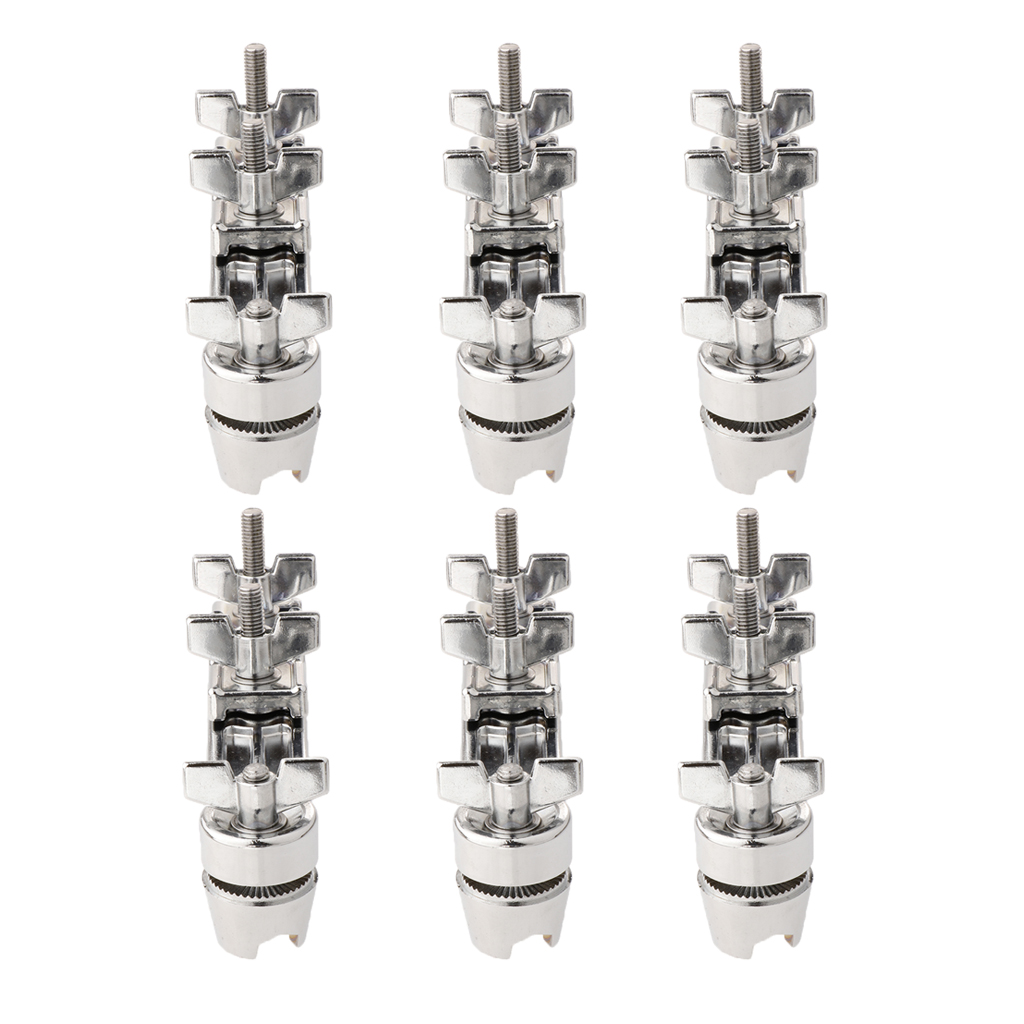

6x Drum Clamps Extension Clamps For Drums Percussion Instruments Accessories