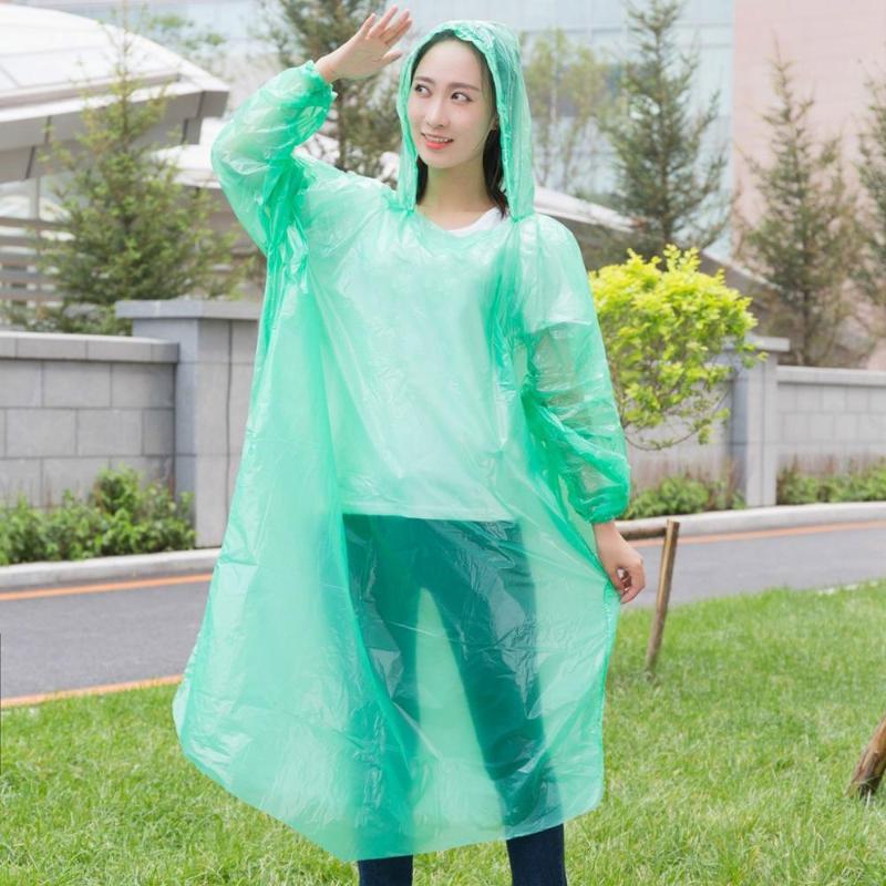 

Disposable Raincoat Adult Emergency Waterproof Hood Poncho Travel Camping Must Rain Coat Unisex 2020 CD