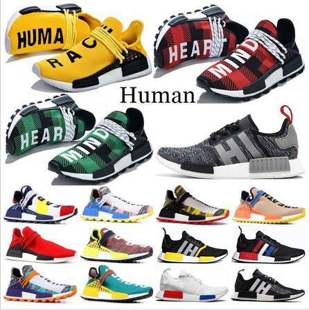 

New NMD Human Race R1 BBC Infinite Species Know Soul SUN CALM Solar Pack Hu Trail Men Running Shoes Pharrell Williams Women Trainers Sneaker, Birthday