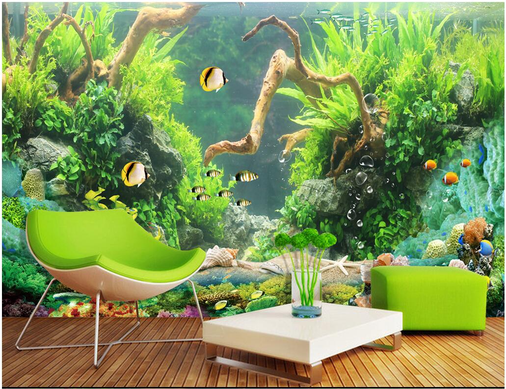 

3d wallpaper custom photo mural Fresh seabed coral reef tv background living room home decor 3d wall murals wallpaper for walls 3 d, Non-woven