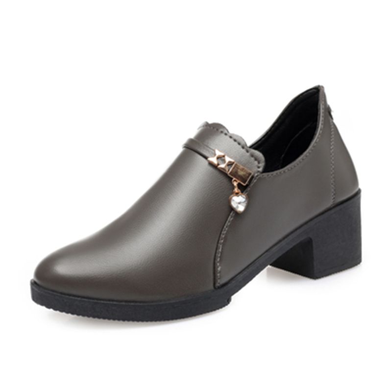 

Spring Autumn Fashion Women's Pumps Shoes Woman Leather Wedges High Heels Shoes Lady Casual Comfortable Shoes