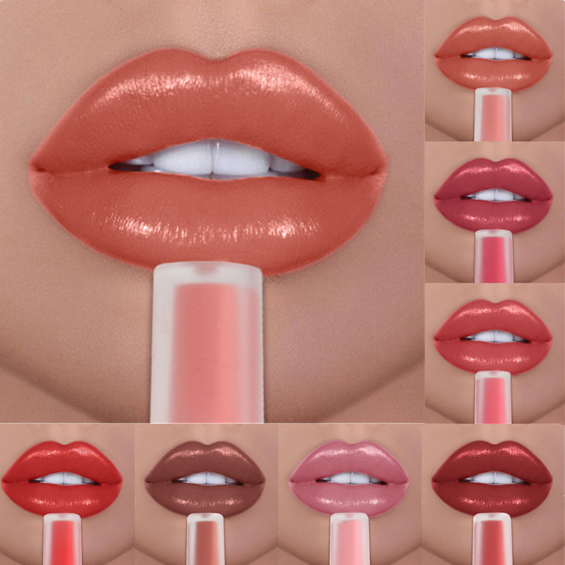 

Moisturizing Lip Gloss Makeup Lipstick Set Matte Red Sexy Waterproof Liquid Lasting Woman Gift, 02