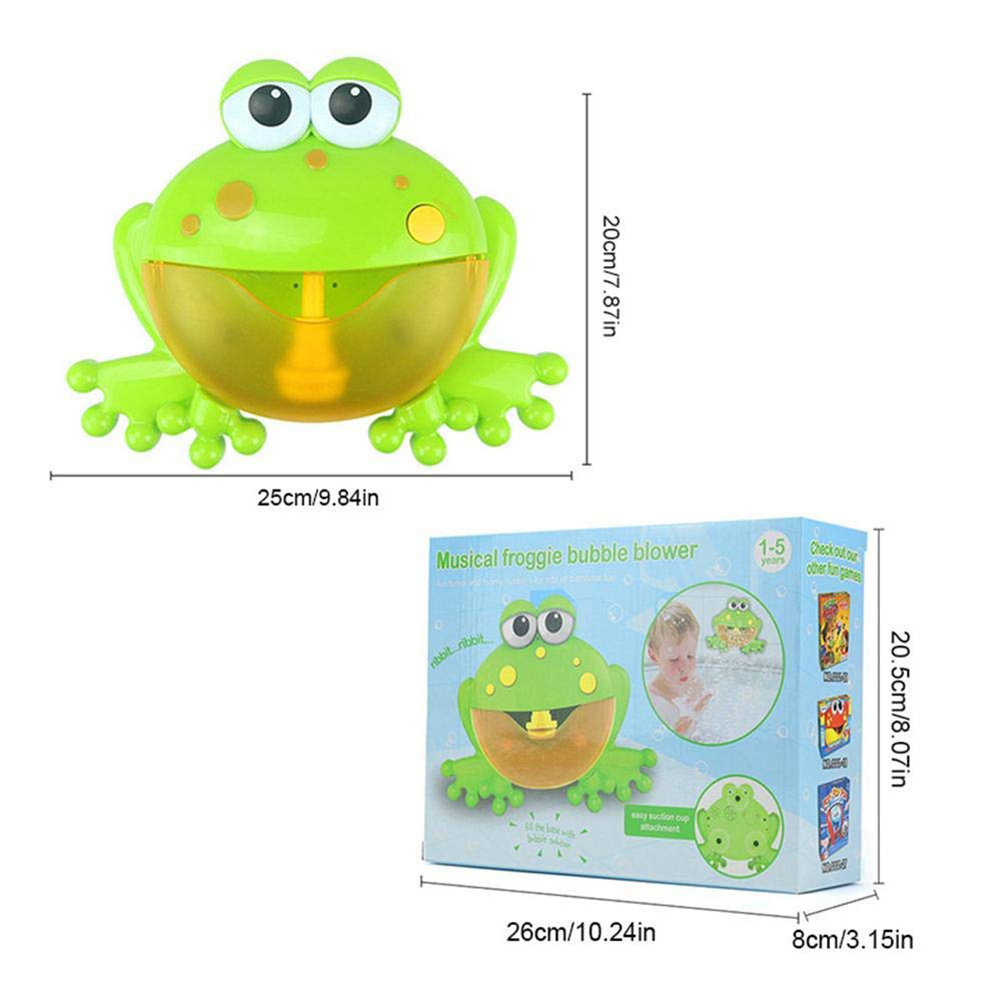 froggie bubble blower bath toy