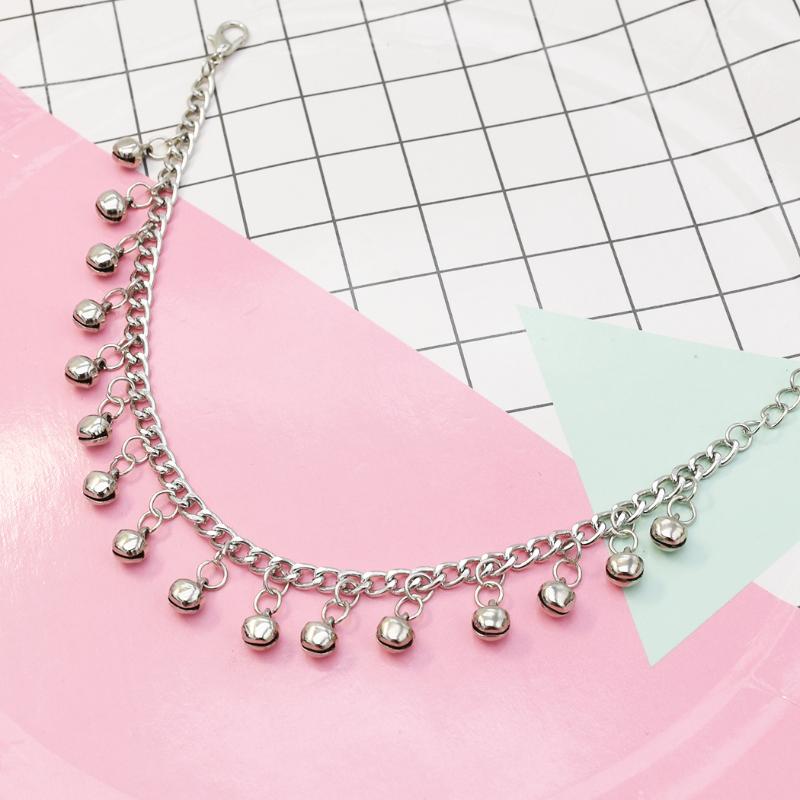 

Inlove 2020 Europe and America new simple Trendy long Adjustable Bracelet Bohemian national style bell pendant hand foot chain