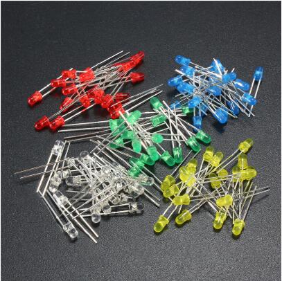 500x ultra brillante LED 3mm//5mm Rojo Azul Verde Amarillo Blanco LED Diodos agua clara