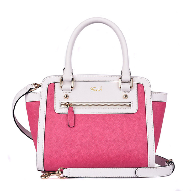 

Genuine Leather Women Handbags casual Purse Ladies Shoulder bag fashion leather Crossbody Bags, Peach