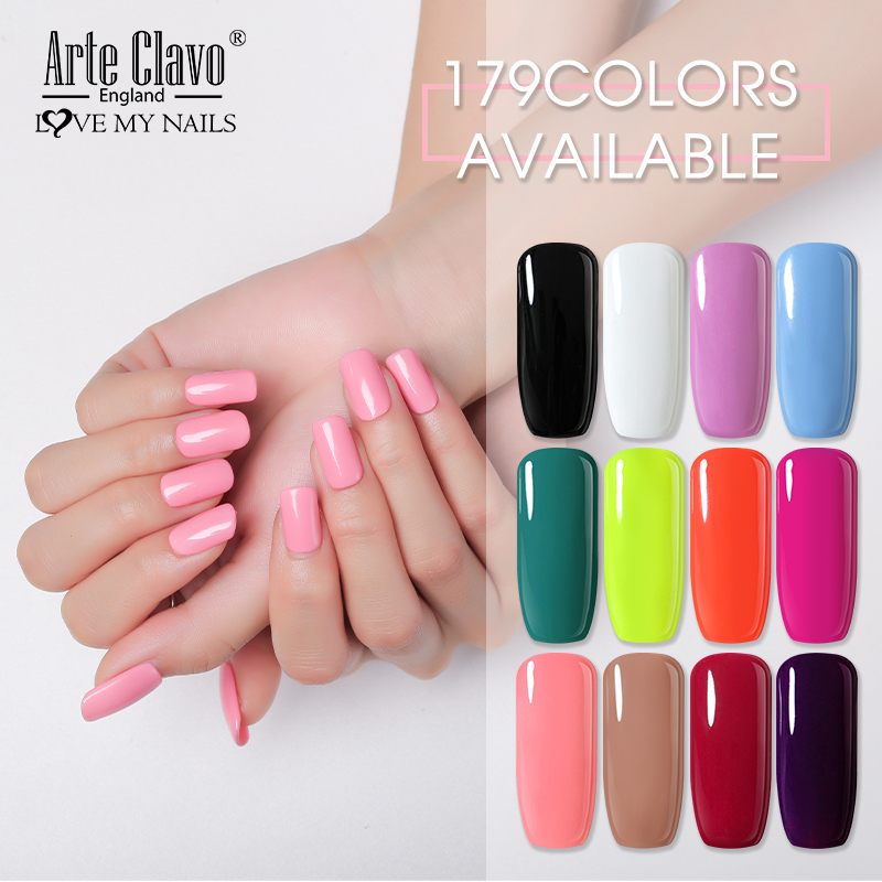

Arte Clavo 15ml Gel Varnish Shining Glitter Gold Colors Sequins UV Soak Off Gel Nail Polish DIY Nail Art lacquer Manicure, 1476