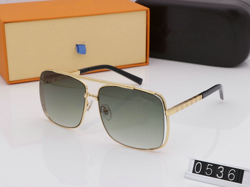 

New 0536 Luxury Women and Men Sunglasses Fashion Full Frame Ladies Vintage Retro Brand Designer Oversized Female Leisure Sun Glasses Tide