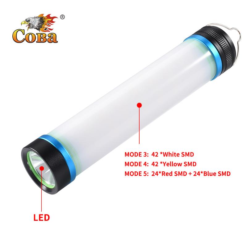 

COBA new led work light usb rechargeable 2000LM 5 modes warm light magnetic hook waterproof power bank torch portable lamp