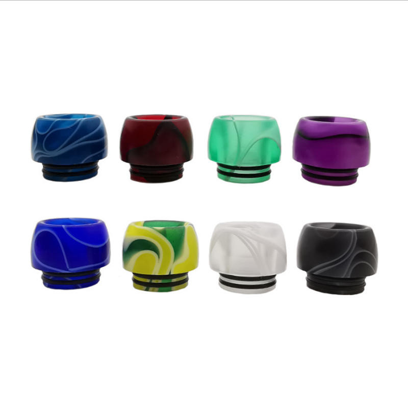 

810 Fat Wide Bore Drip Tip Epoxy Resin Vape Mouthpiece For 810 Thread TFV8 Big Baby TFV12 Prince Electronic Cigarette Tank Atomizer Driptip