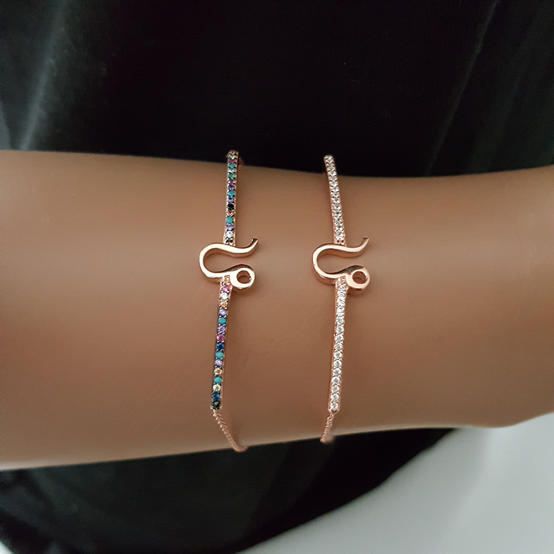

Cuff Leo Bracelet Horoscope Star Sign 925 Silver Roese Gold Zodiac