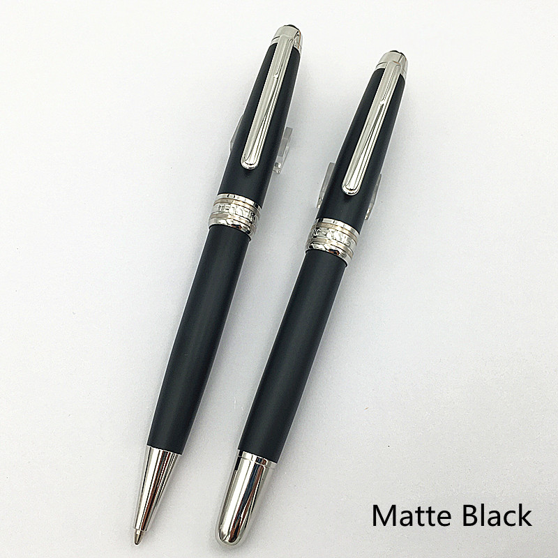 

Luxury pen brand 1630 Matte Black Classique roller ball / ballpoint pens option for writing, Blue;orange