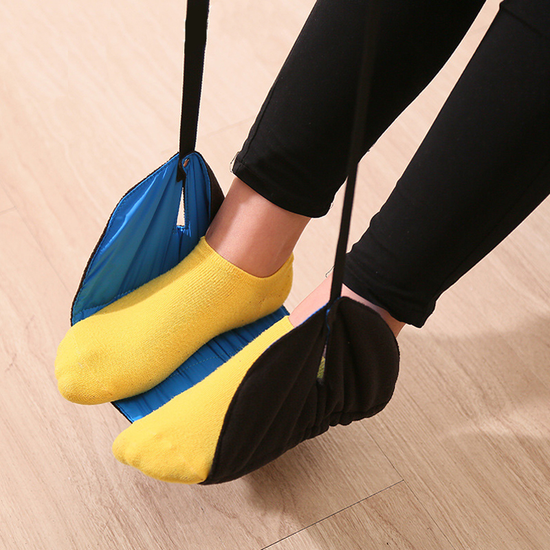 

Portable Travel Foot Rest Seat Nylon Relax Support Adjustable Feet Hanging Antistress Knee Care Soft Outdoor Aircraft Car Train