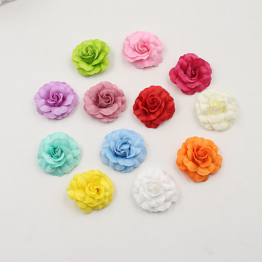 

10pcs/lot Silk Mini Rose Artificial Flowers For Wedding Decoration Handmade DIY Shoe Box Craft Garland Accessories Rosa Supplies, Blue