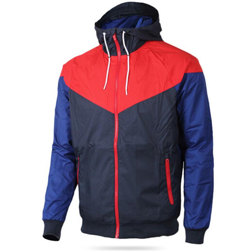 

Men Spring Windrunner Jacket Thin Jacket Coat Men Sports Windbreaker Jacket Explosion Black Models Couple Mens Patchwork Clothing Like, Blue
