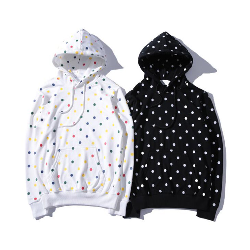 mens polka dot hoodie