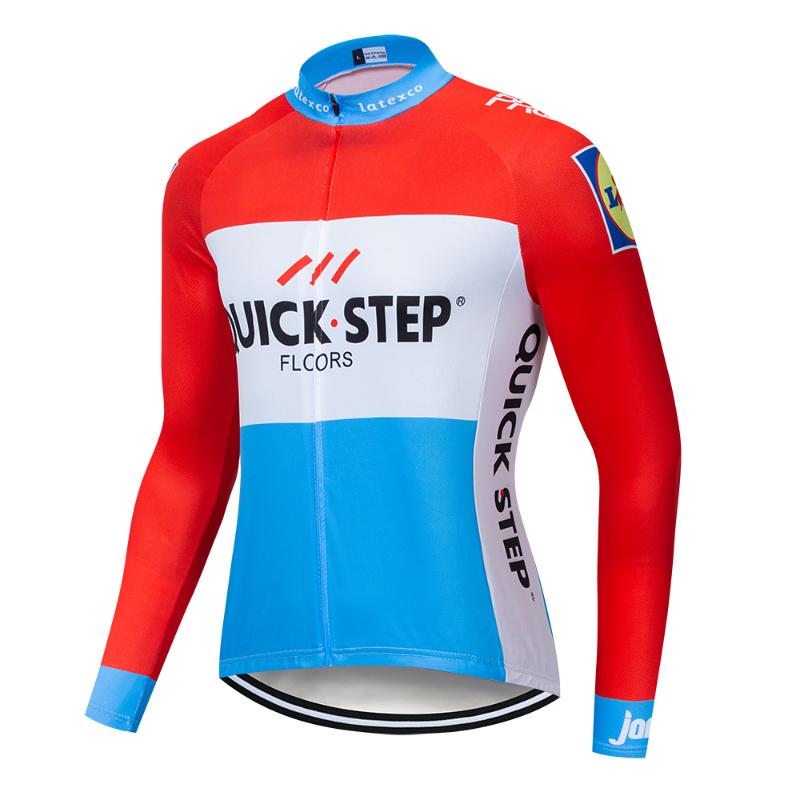 

2019 QUICKSTEP Cycling Jersey Long Sleeve Mtb Clothing Bike Wear Clothes Kit Bicycle Maillot Roupa Ropa De Ciclismo Hombre