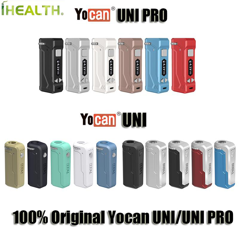 

100% Original Yocan UNI PRO Battery&UNI Box Mod 650mAh Preheat VV Variable Voltage For 510 Thick Oil Cartridges Atomizer, Uni box mod(pls remark colors)