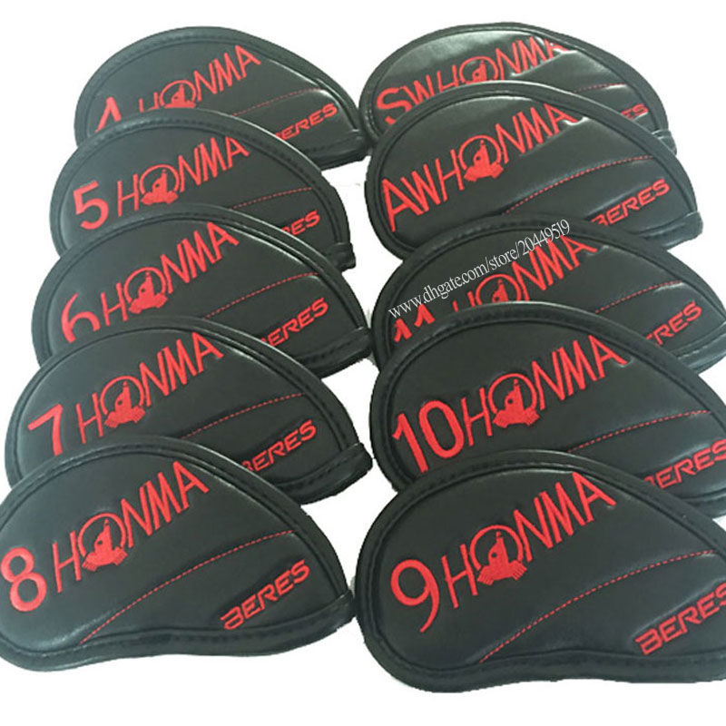 

wholesale Golf irons head cover high quality HONMA Golf headcover Red or yellow irons clubs head cover Golf Clubs supplies Free shipping