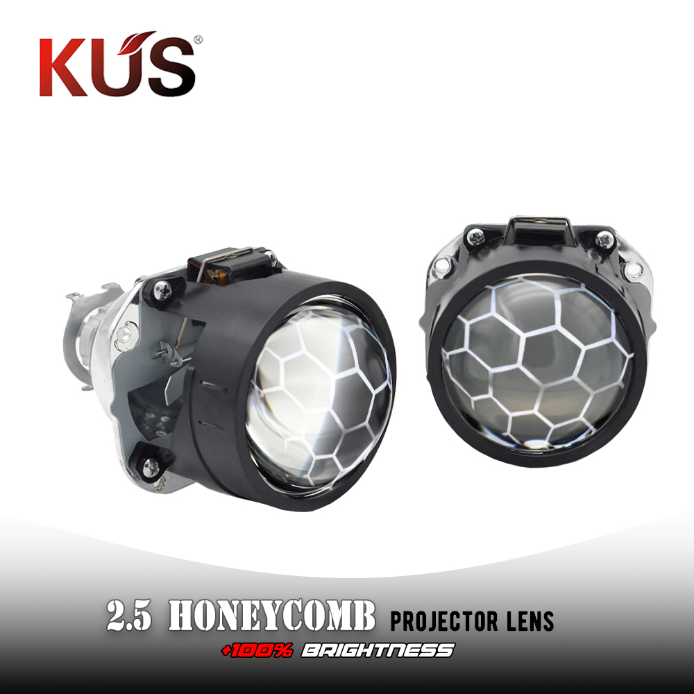 2.5 pollici Xenon Mini Bi-xeno HID Proiettore chiaro Coperchio della lente Faro frontale Personalizzato Faro H1 H4 H7 Argento