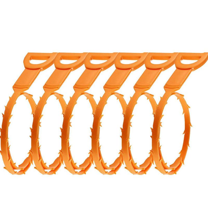 

Drain Snake Clog Remover Drain Snake, 6 Pack Snake Hair Clog Tool, 20 Inch Relief Cleaner Tool for