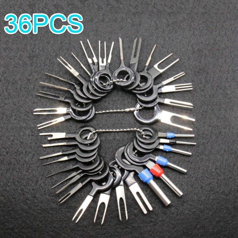 

26/36PCS Car Plug Repair Tool Set Car plug terminal removal tool Wire Connector Extractor Puller Release Pin Extractor Kit