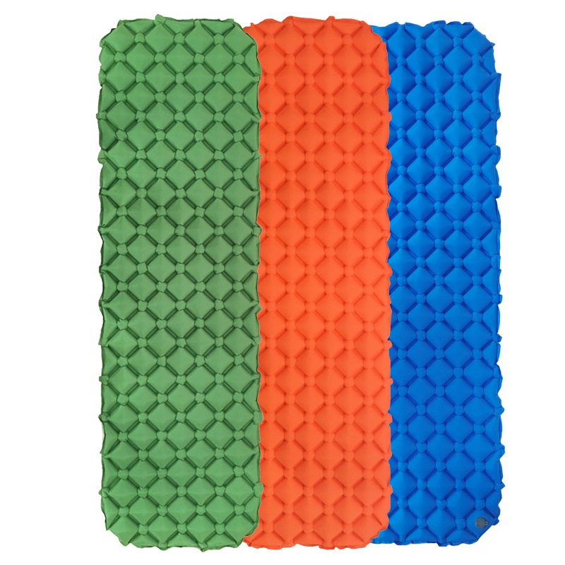

Ultra-Light Portable Outdoor Single Person Inflatable Mattress Picnic Mat Waterproof Camping Driving Office Lunch Break Backpack