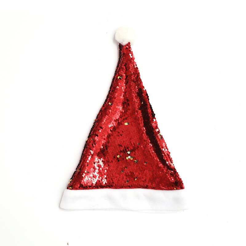 

Christmas ornament double-sided flip Christmas sequin cap