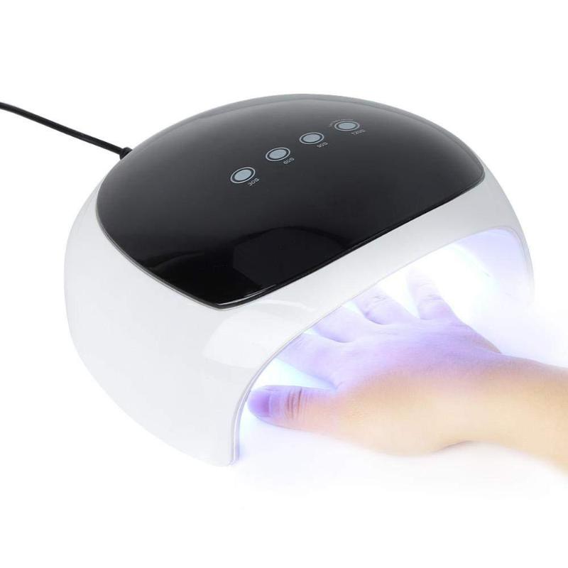 

52W Professional UV LED Nail Dryer LED Lamp Smart Sunlight Curing All Gel Polish Fast Dry Nail 24 Dryer Lamp, White