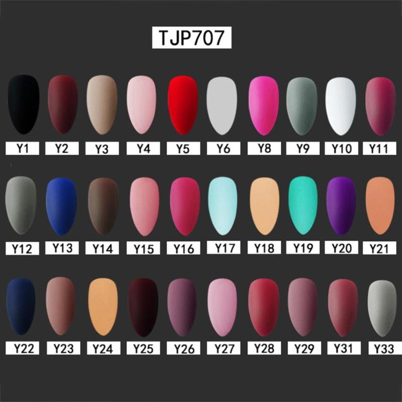 

False Nail Women Nail Art Decorations 24PCS Fake Nails Solid Color Frosted Matte Full Cover stiletto Long Tips Beauty, 13