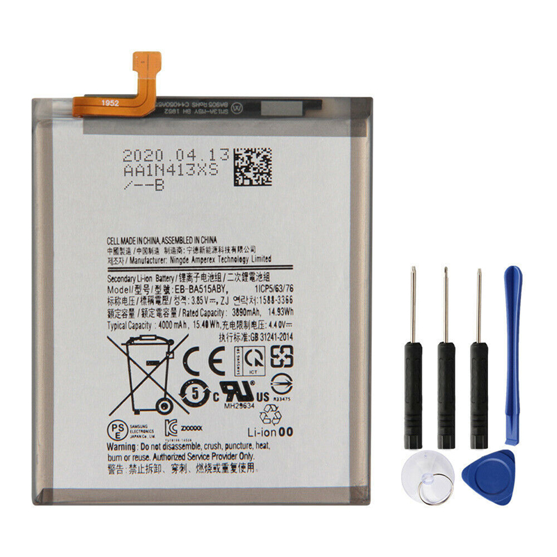 

samsung A51 EB-BA515ABY A50 battery new 100% original with logo factory wholesale Cell Phone Replacement Batteries