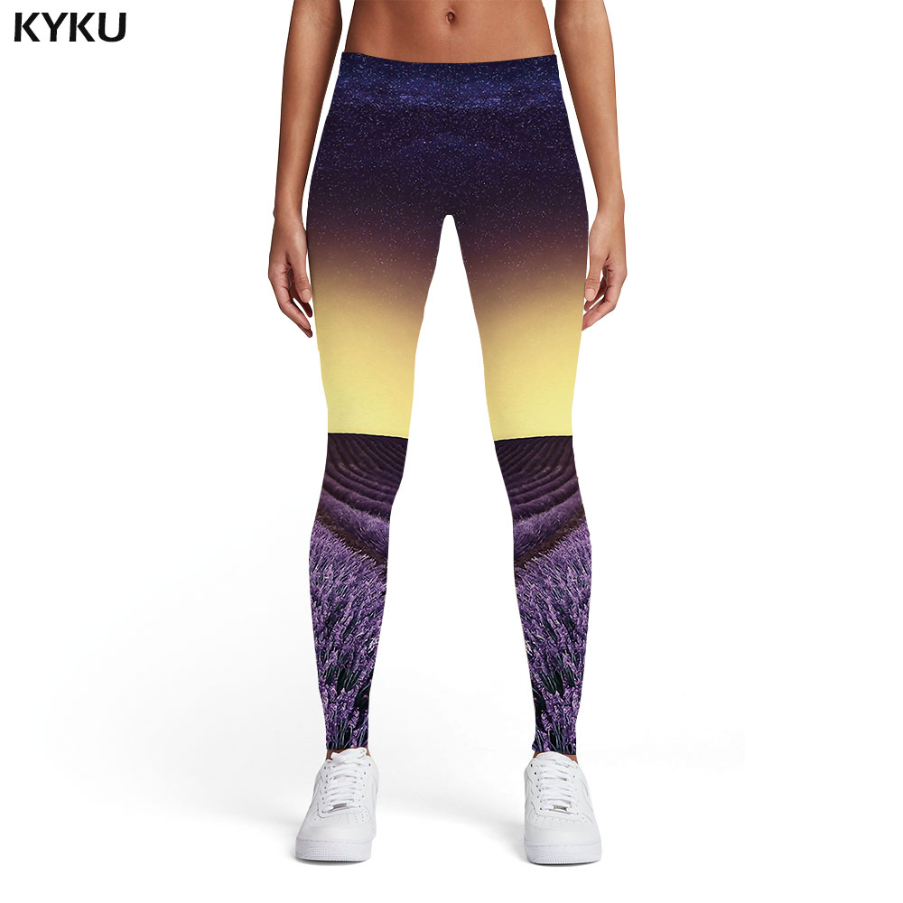 

KYKU Galaxy Leggings Women Nebula Printed pants Flower Sport Abstract Ladies Harajuku Elastic Womens Leggings Pants Jeggings, Nwk0564
